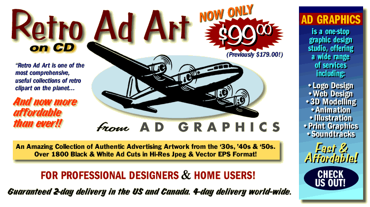 Retro Ad Art Front Page